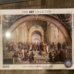 Raphael Fine Art Collection 1000 piece puzzle, the School of Athens